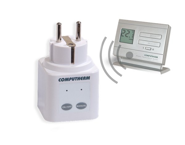 Computherm vezeték nélküli (rádiófrekvenciás) termosztáttal vezérelhető dugalj Q1RX termékfotó