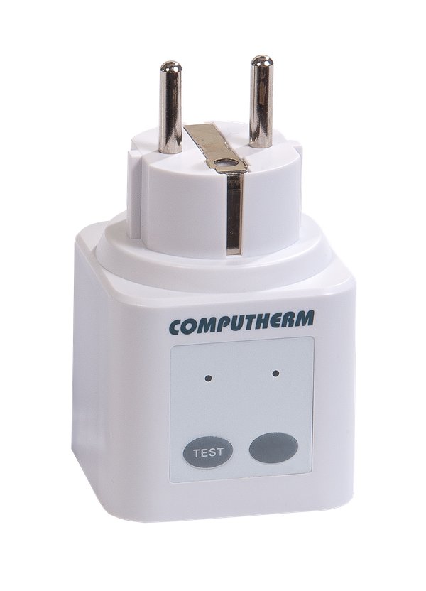 Computherm rádiófrekvenciás kapcsolójel továbbító duglalj Q2RF termékfotó