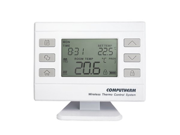 Computherm vezeték nélküli (rádiófrekvenciás) programozható, digitális szobatermosztát Q72RF