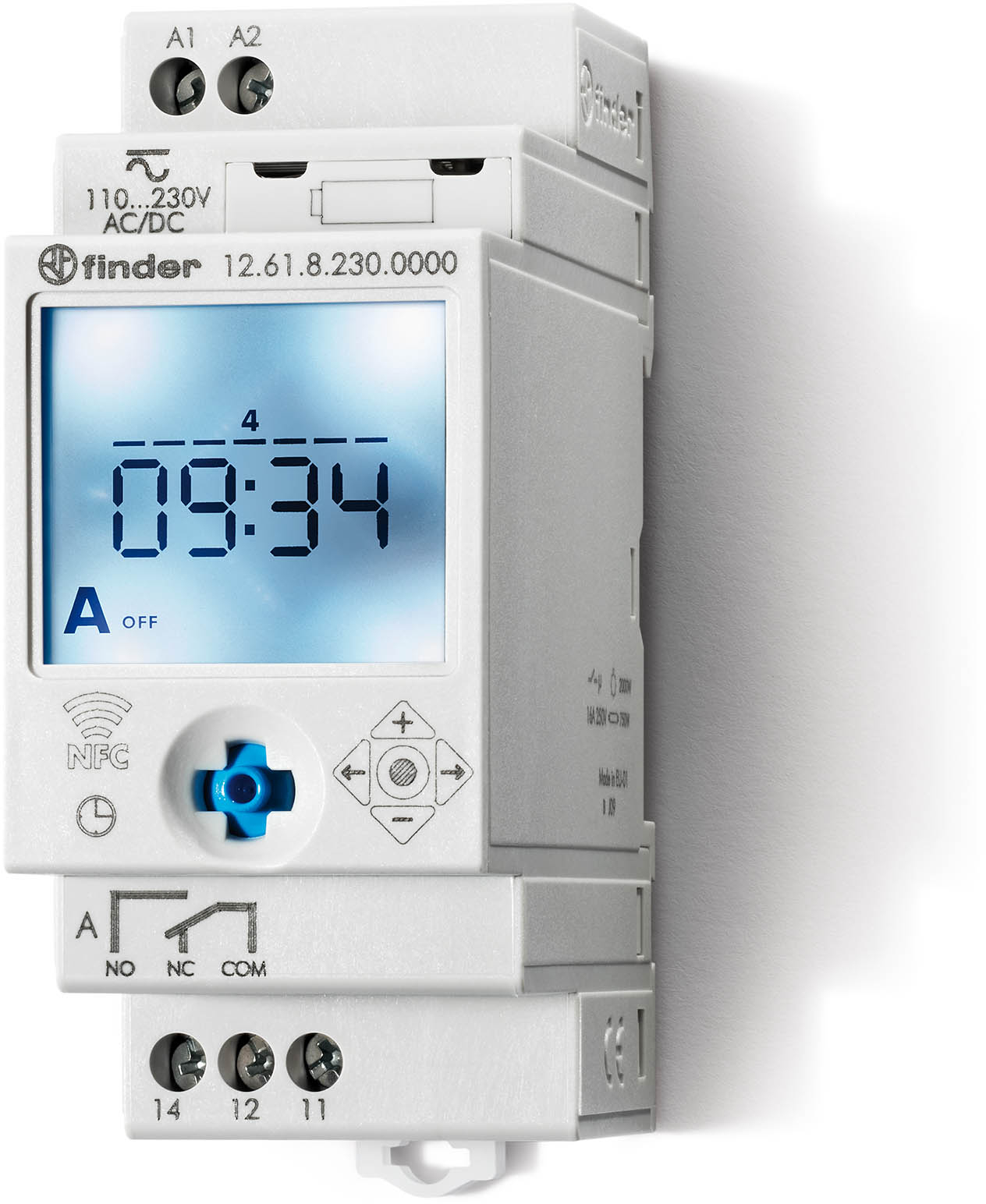 Finder 126182300000 Elektr. kapcsolóóra, 1 váltóérintkező