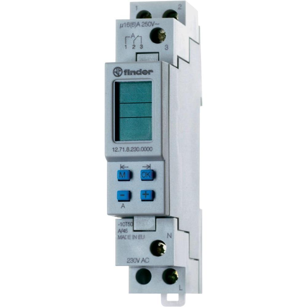 Finder 127182300000 Elektr. kapcsolóóra, 1 váltóérintkező