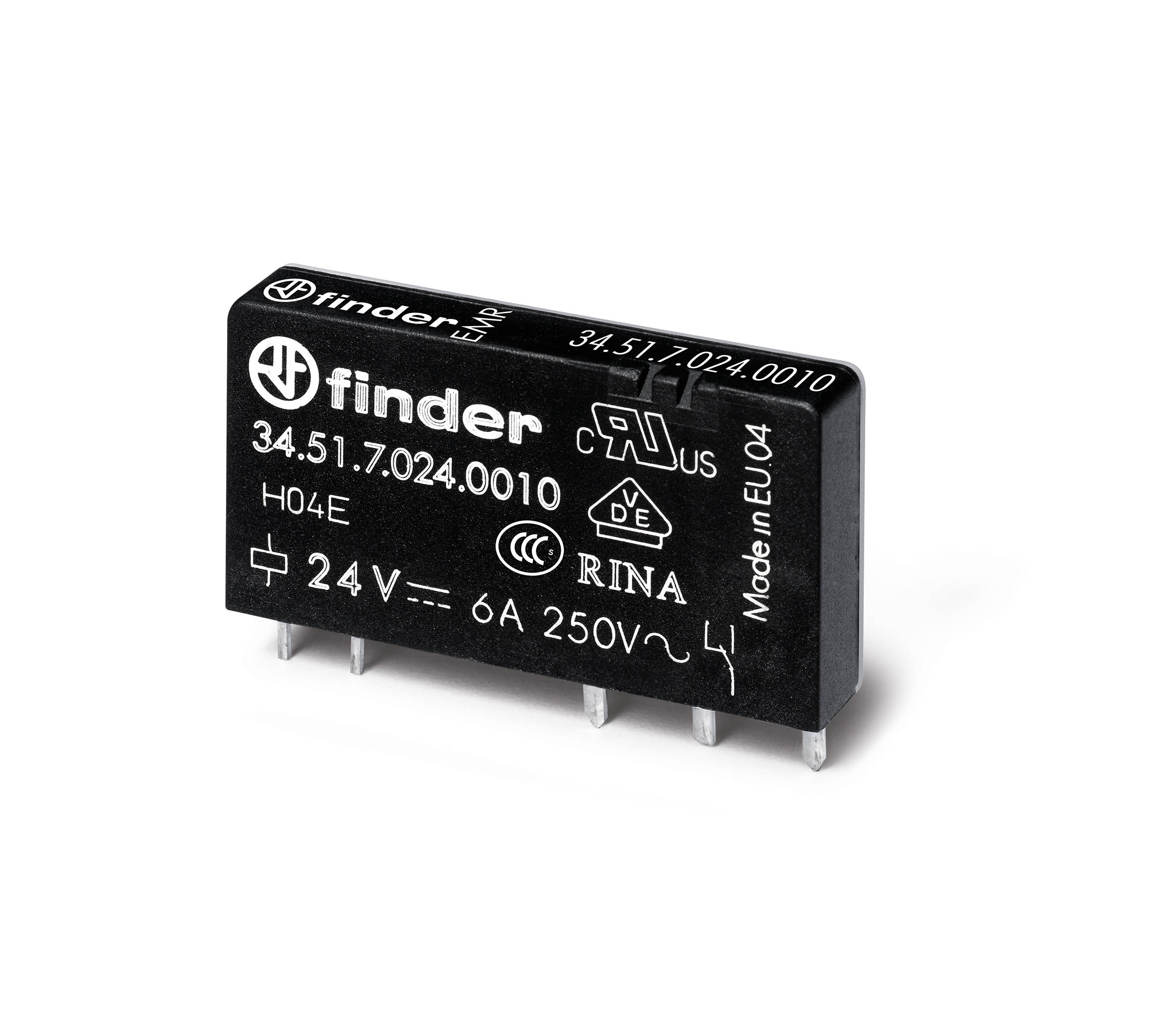 Finder 345170240010 Ultravékony printrelé,1váltóérintkező,6A termékfotó