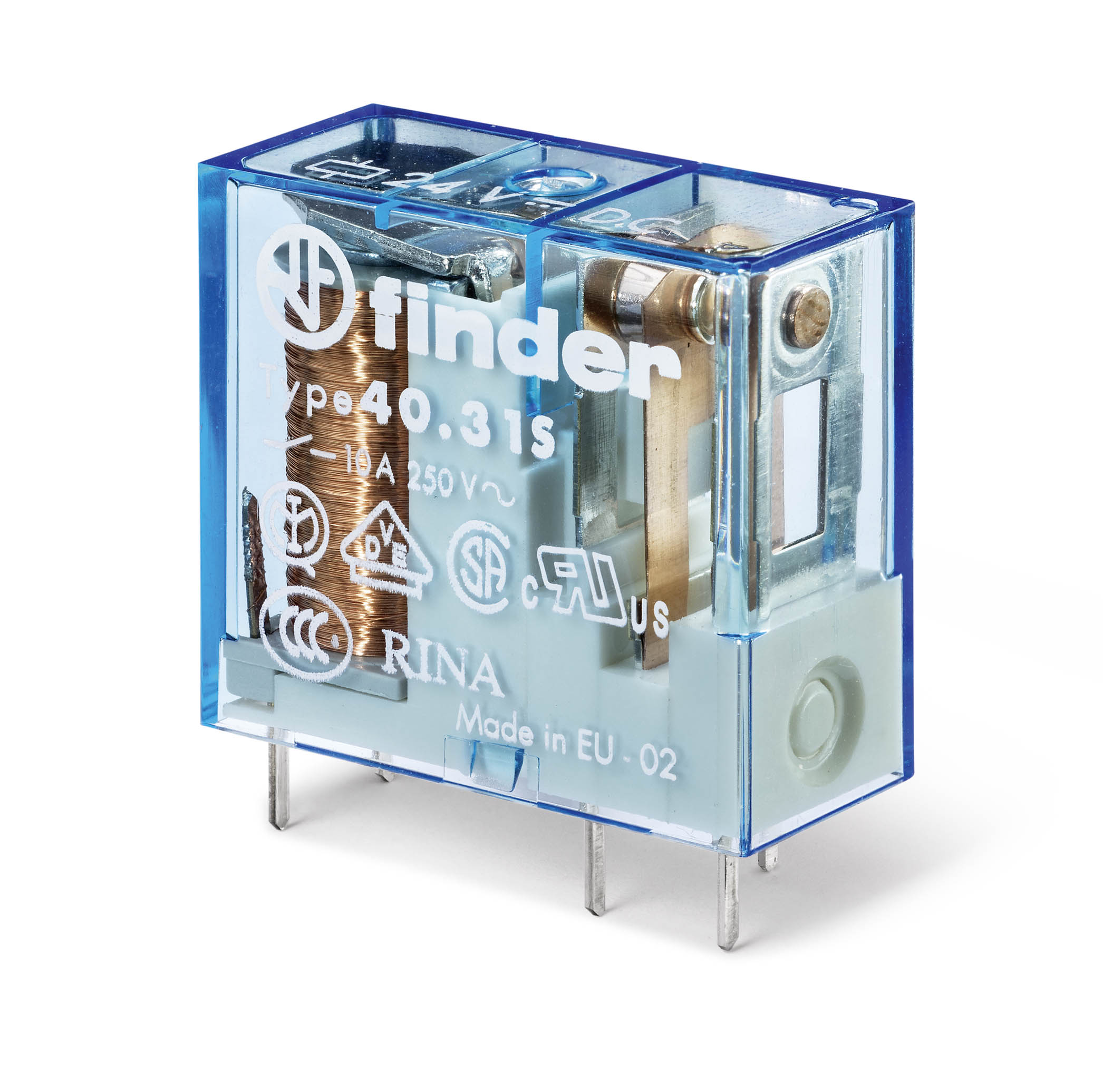 Finder 403170121320 Miniatűr printrelé, 1 váltóérintkező,10A termékfotó