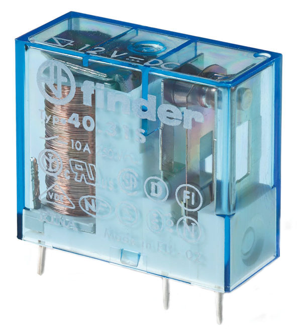 Finder 403190245001 Miniatűr printrelé, 1 váltóérintkező,10A termékfotó