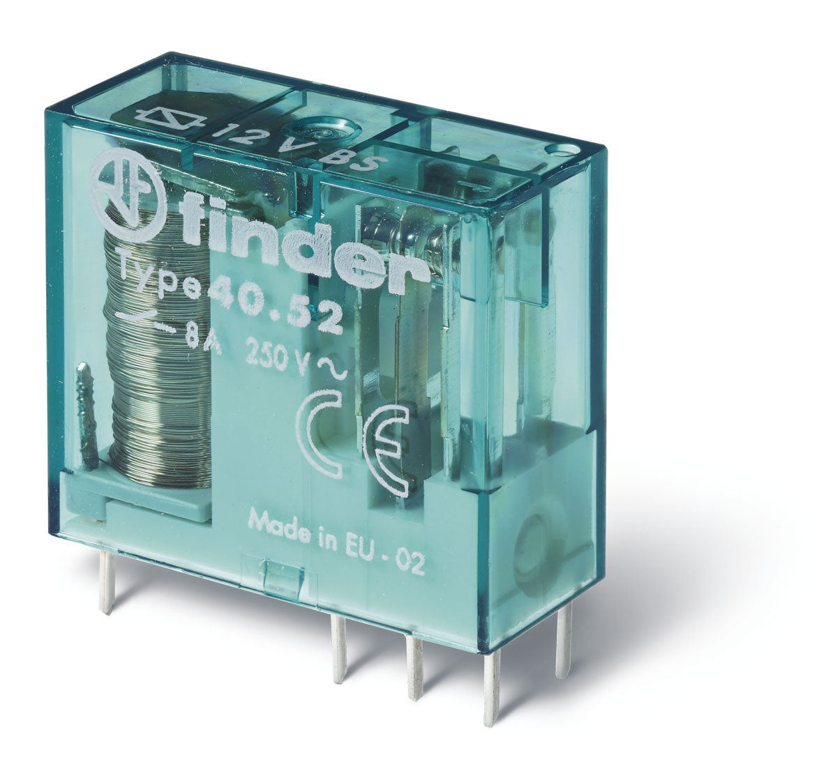 Finder 405260240000 Bistabil printrelé, 2 váltóérintkező, 8A termékfotó