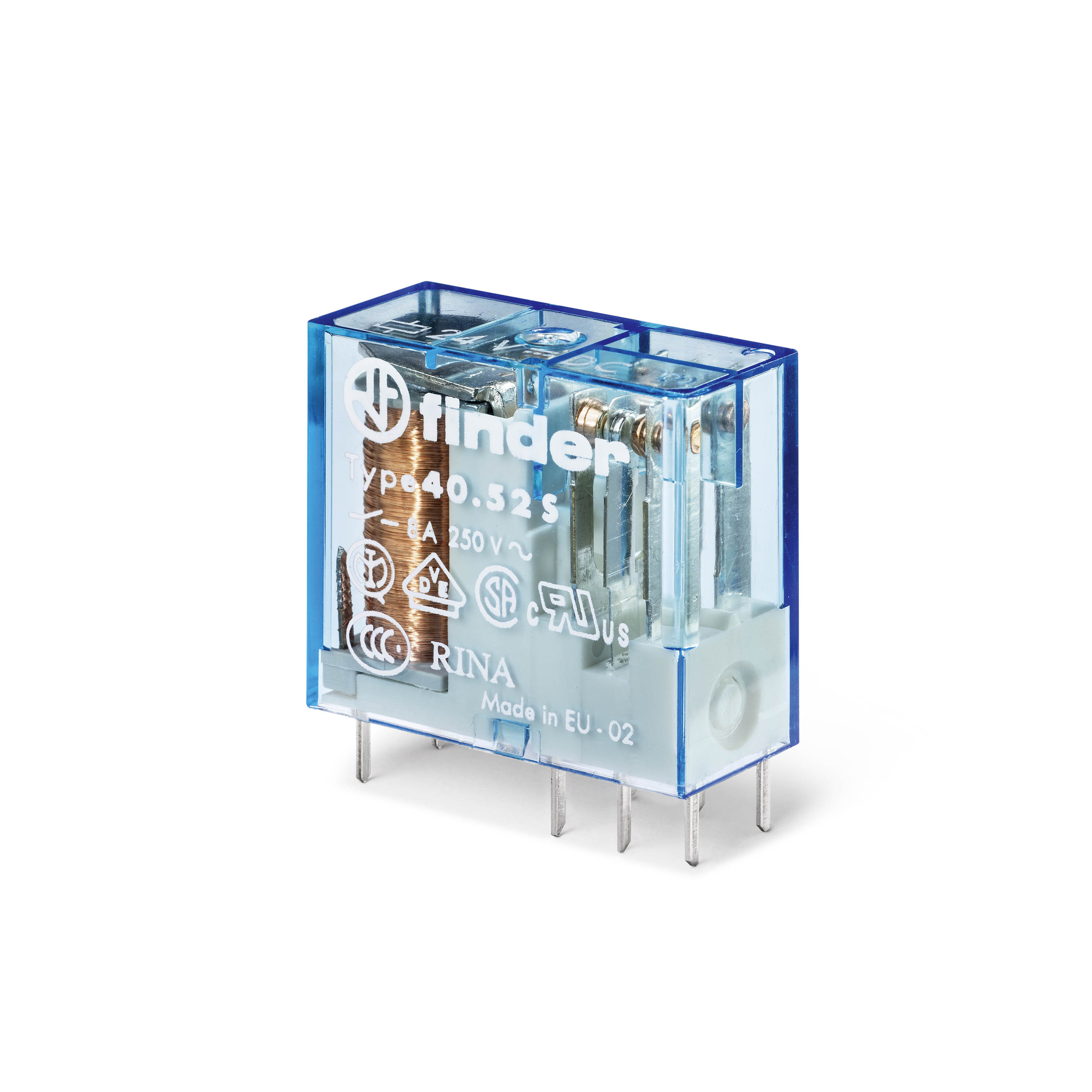 Finder 405270055000 Miniatűr printrelé, 2 váltóérintkező, 8A termékfotó