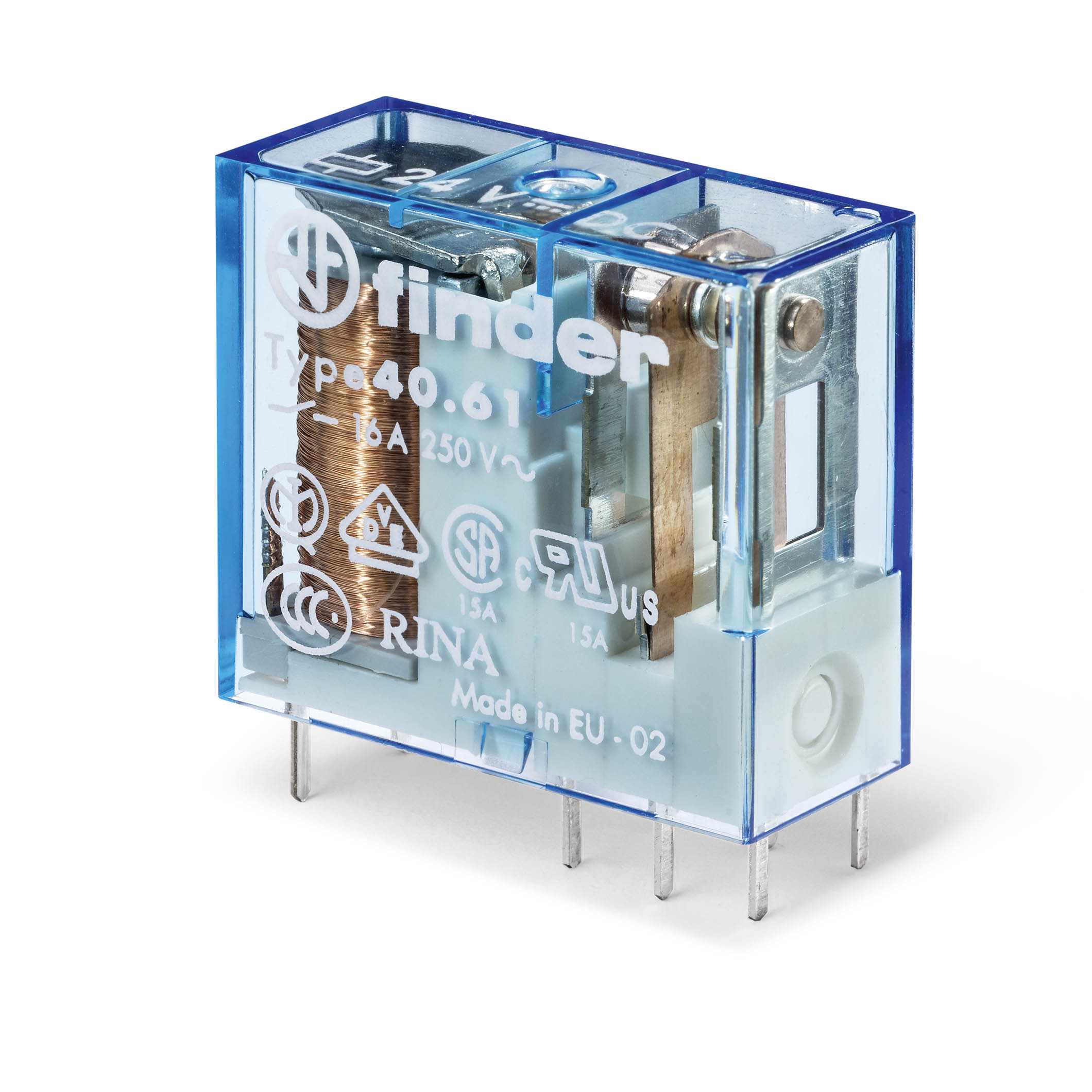 Finder 406190210003 Miniatűr printrelé, 1 váltóérintkező,16A termékfotó