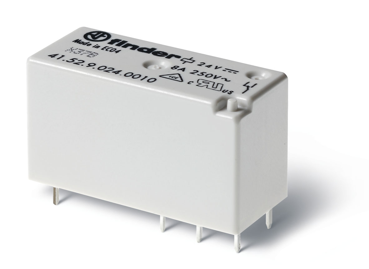 Finder 415290240010 Miniatűr printrelé, 2 váltóérintkező, 8A termékfotó
