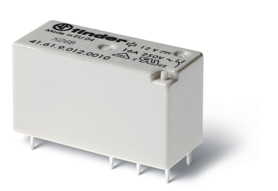 Finder 416190120010 Miniatűr printrelé, 1 váltóérintkező,16A termékfotó