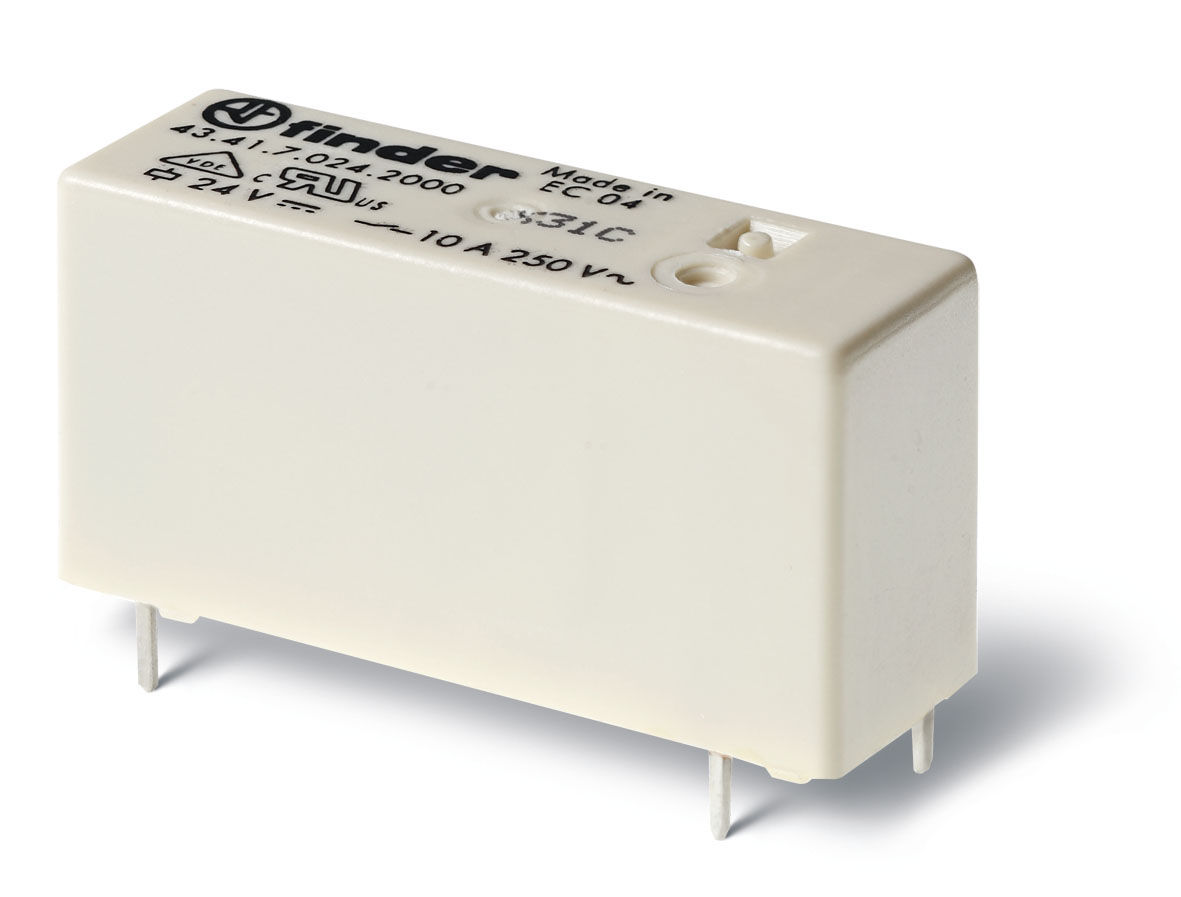 Finder 434170052000 Miniatűr printrelé, 1 váltóérintkező,10A termékfotó