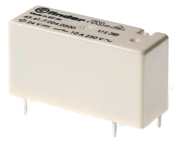 Finder 434170120300 Miniatűr printrelé, 1 záróérintkező,10A termékfotó