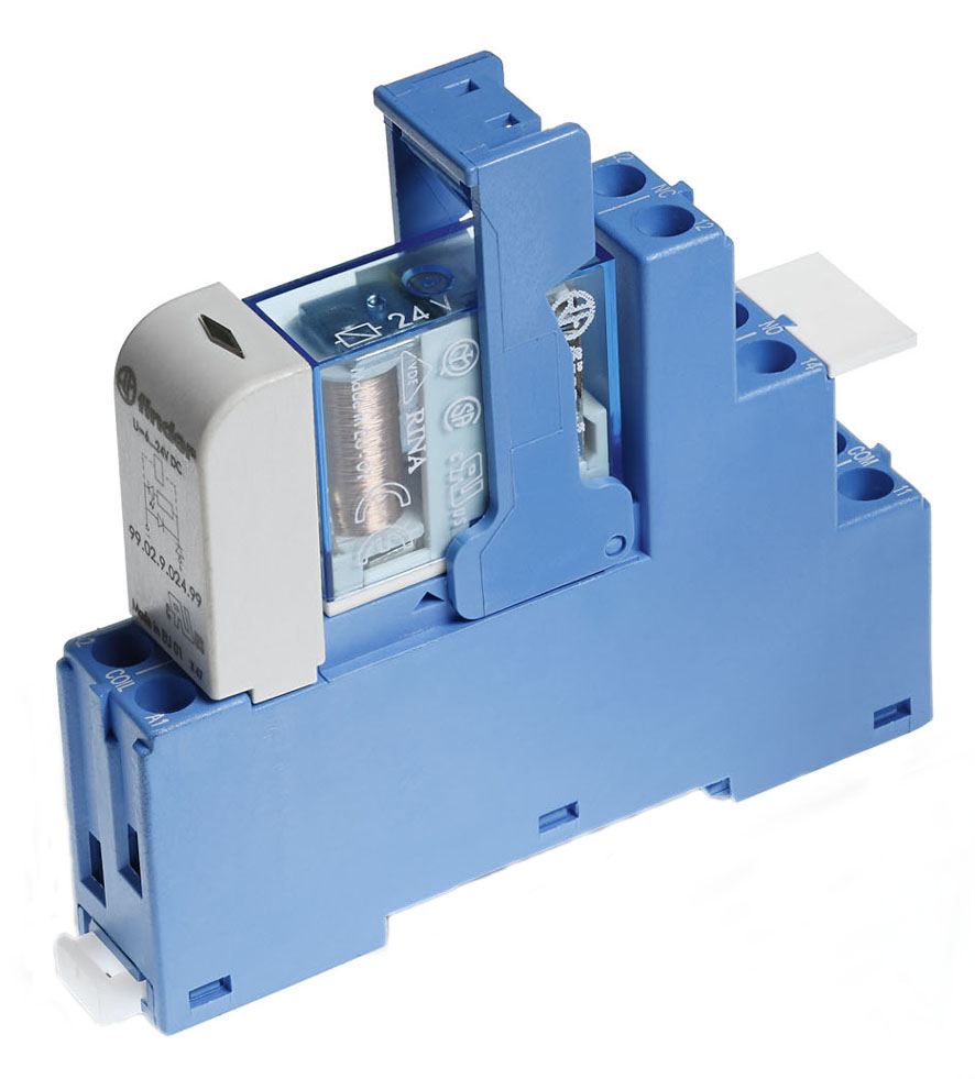 Finder 486290240050 Csatoló relék, 2 váltóé, 10A termékfotó