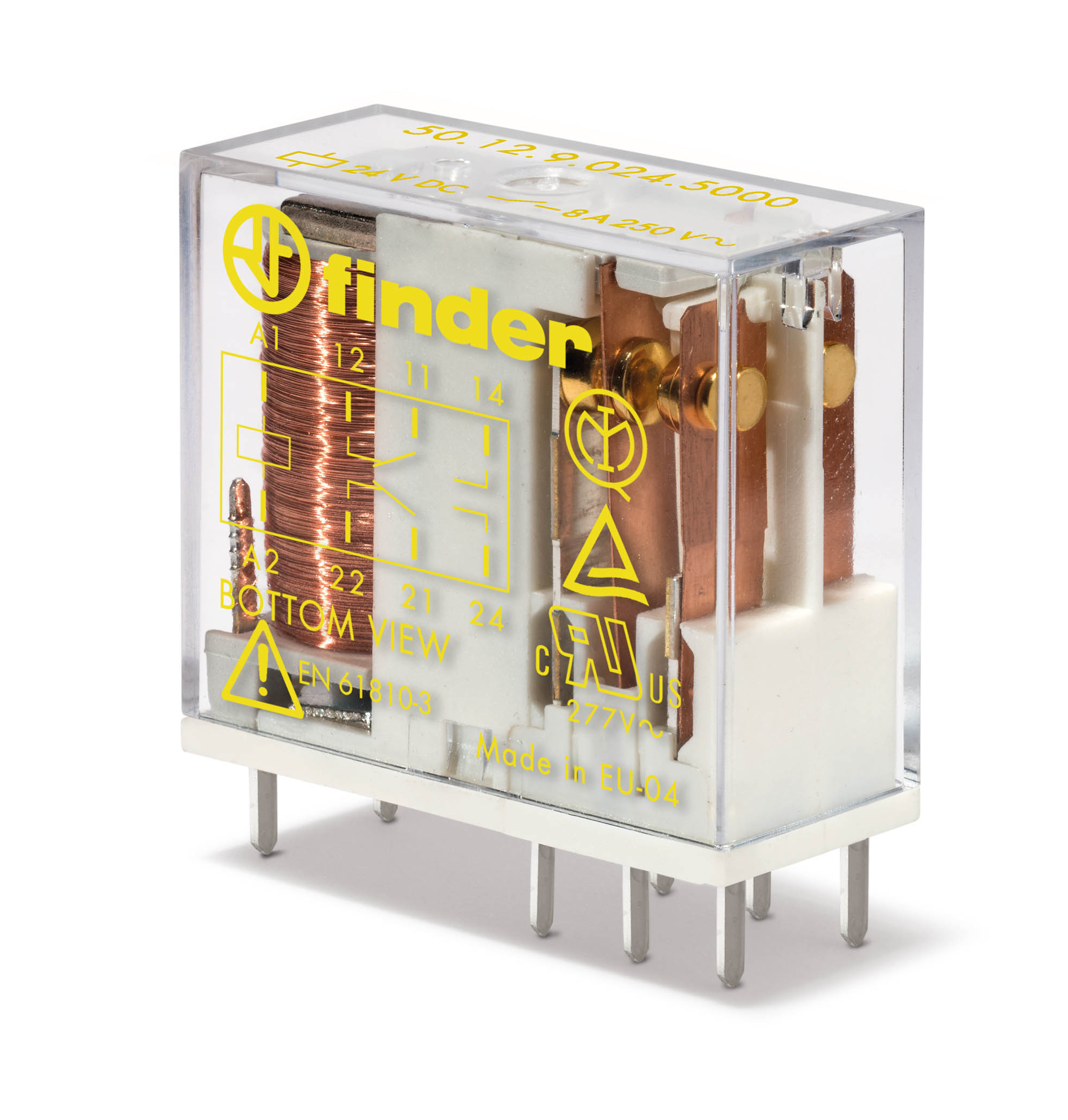 Finder 501290245000 Miniatűr biztonsági printrelé 2v, 8A