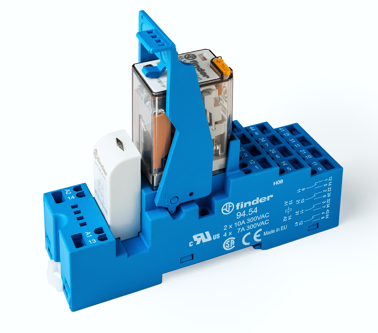 Finder 585480240060 Csatoló relé, 4 váltóé, 7A termékfotó
