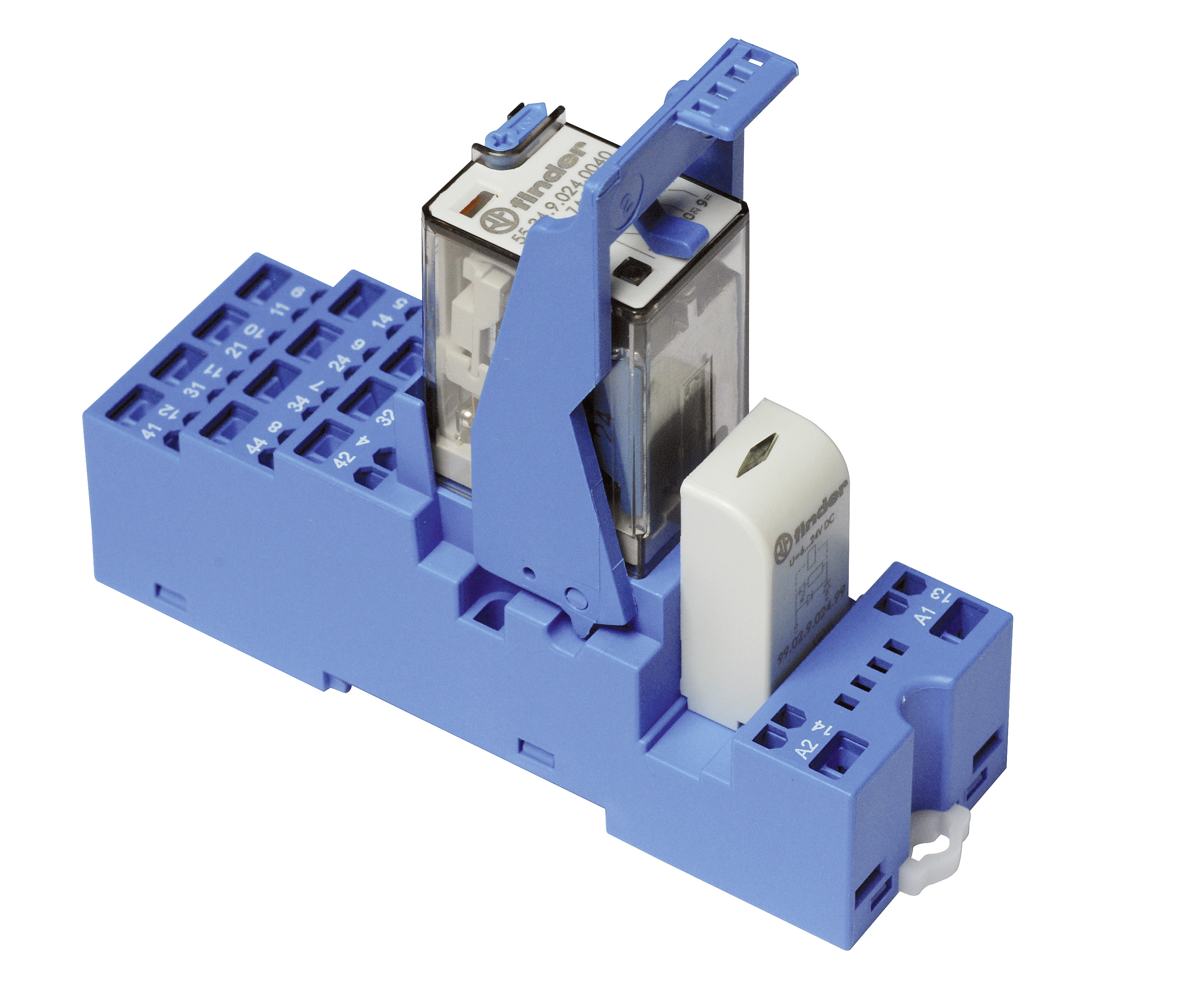 Finder 585490240050 Csatoló relé, 4 váltóé, 7A termékfotó