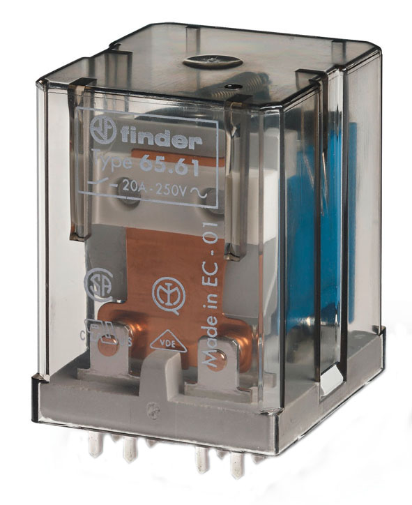 Finder 656190240000 Teljesítményrelé, 1z+1ny é. 20A termékfotó