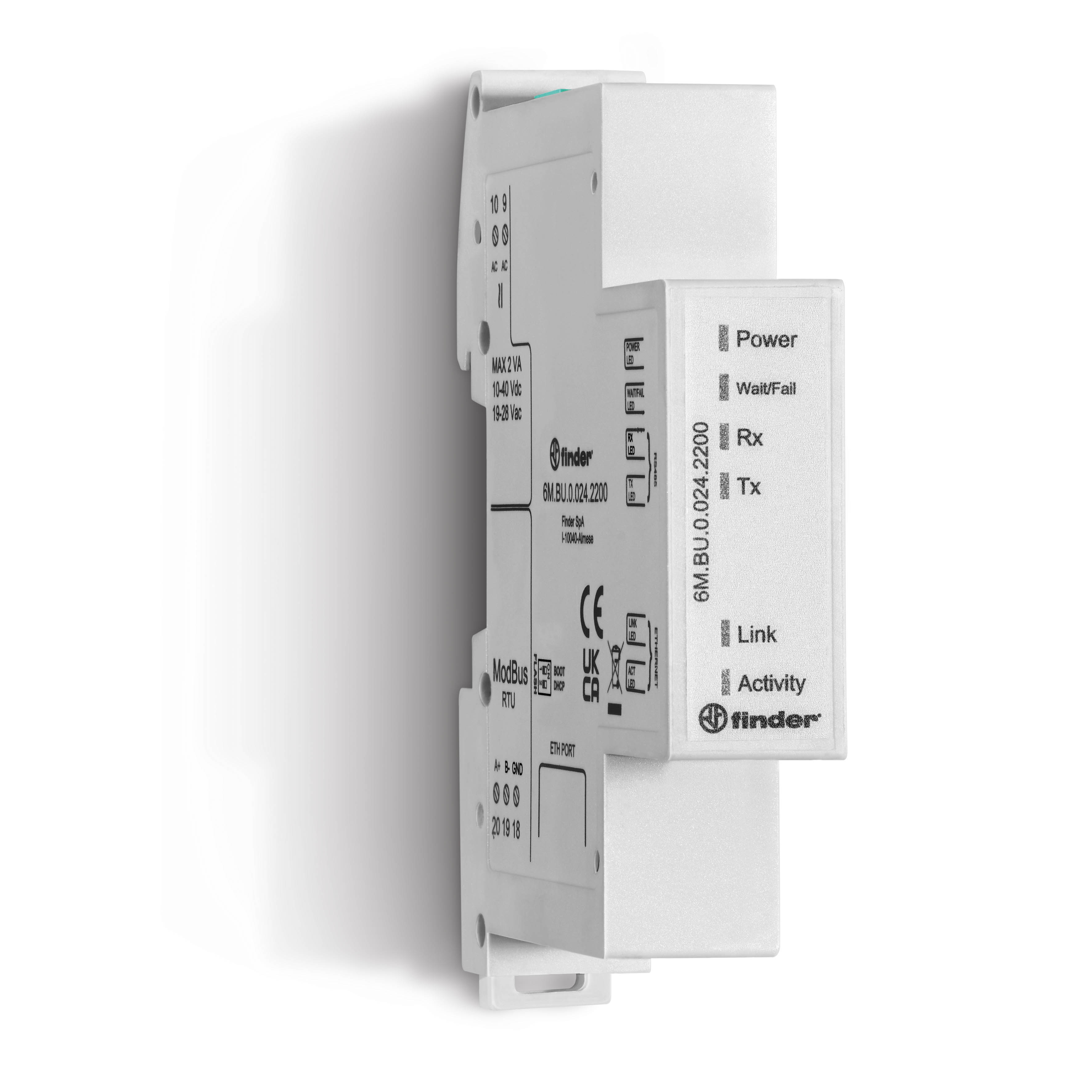 Finder 6MBU00242200 Modbus-Ethernet gateway termékfotó
