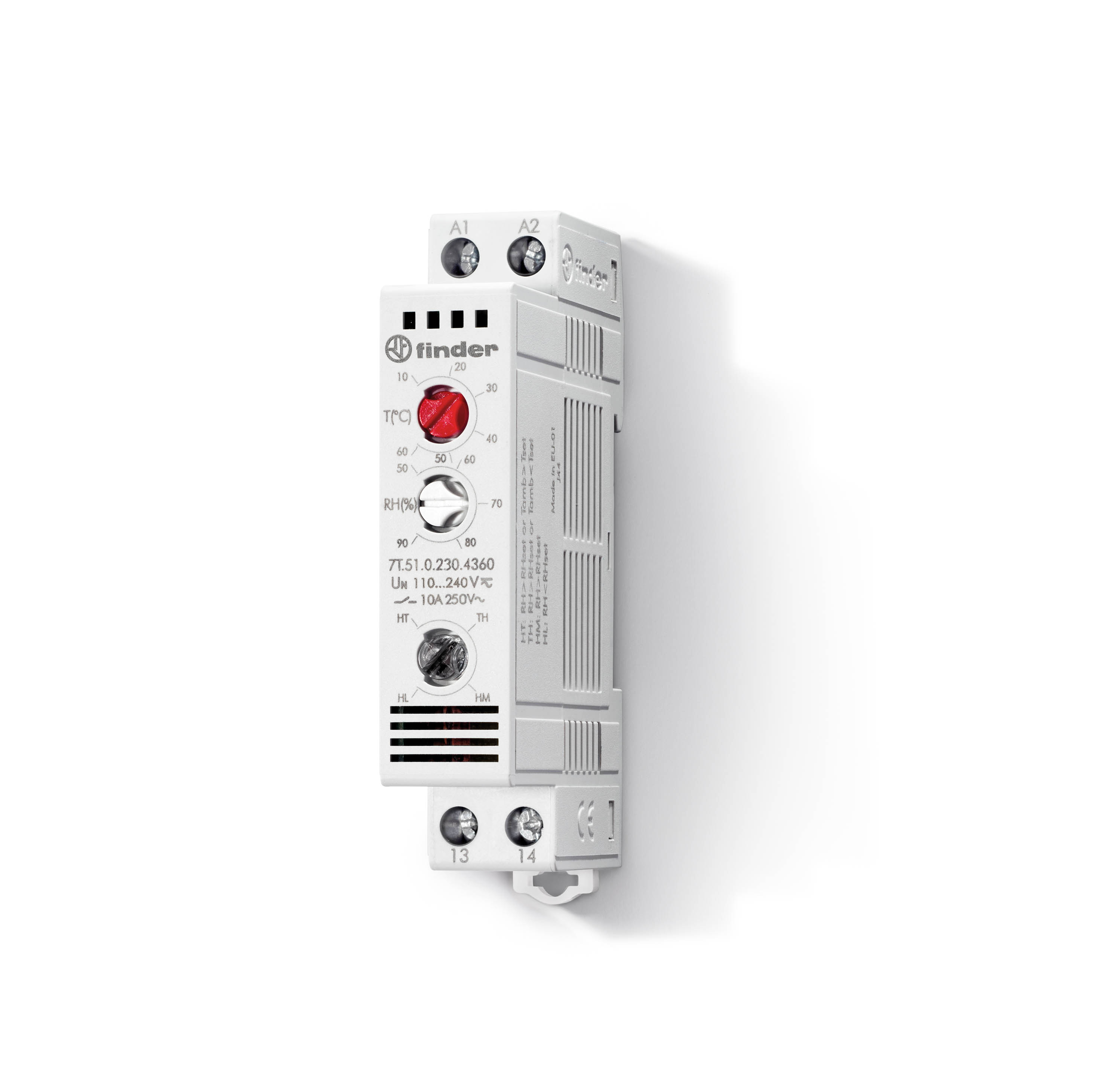 Finder 7T5102304360 Termosztát + higrosztát