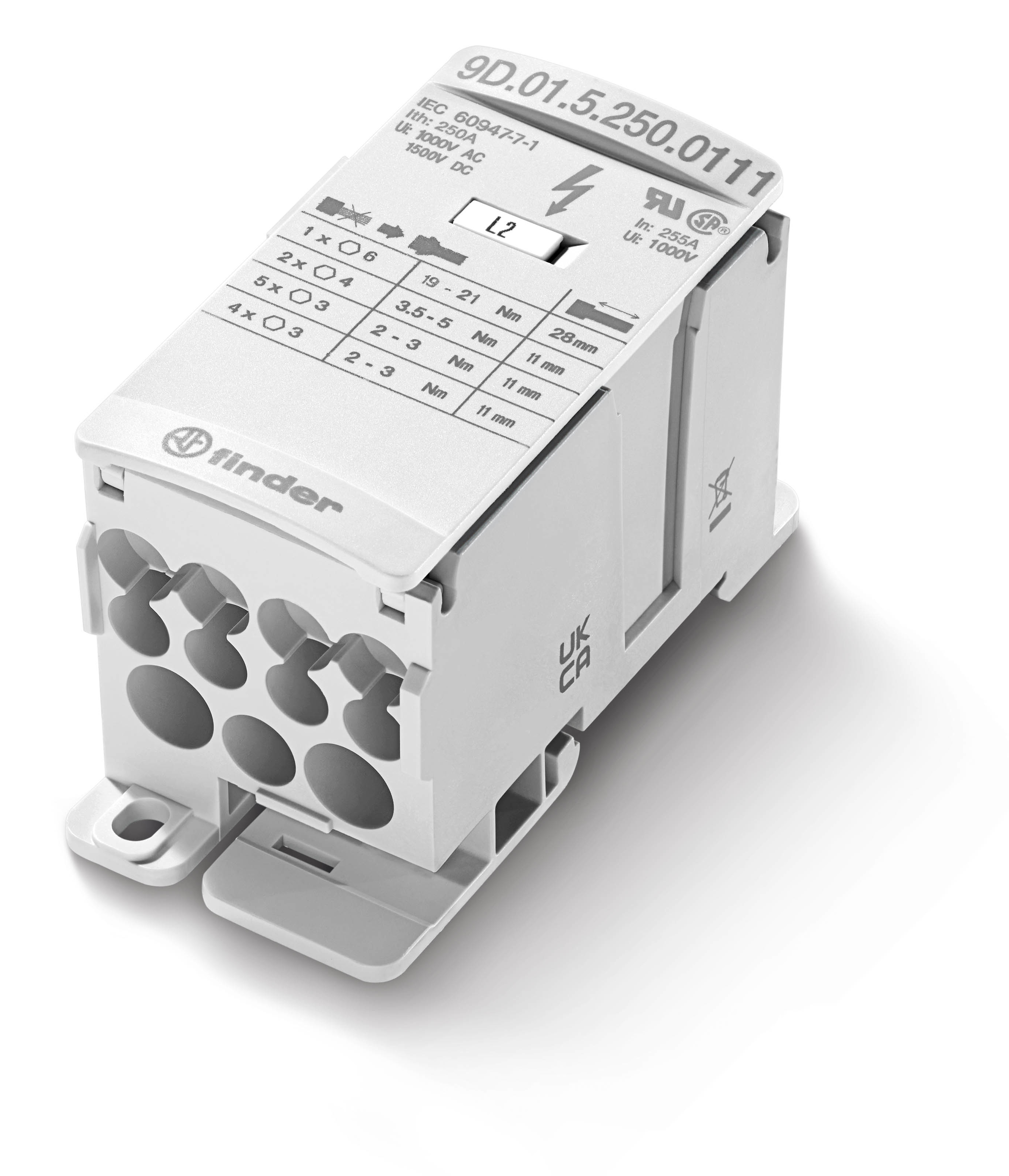 Finder 9D0152500111 Fővezetéki leágazó kapocs, 250A