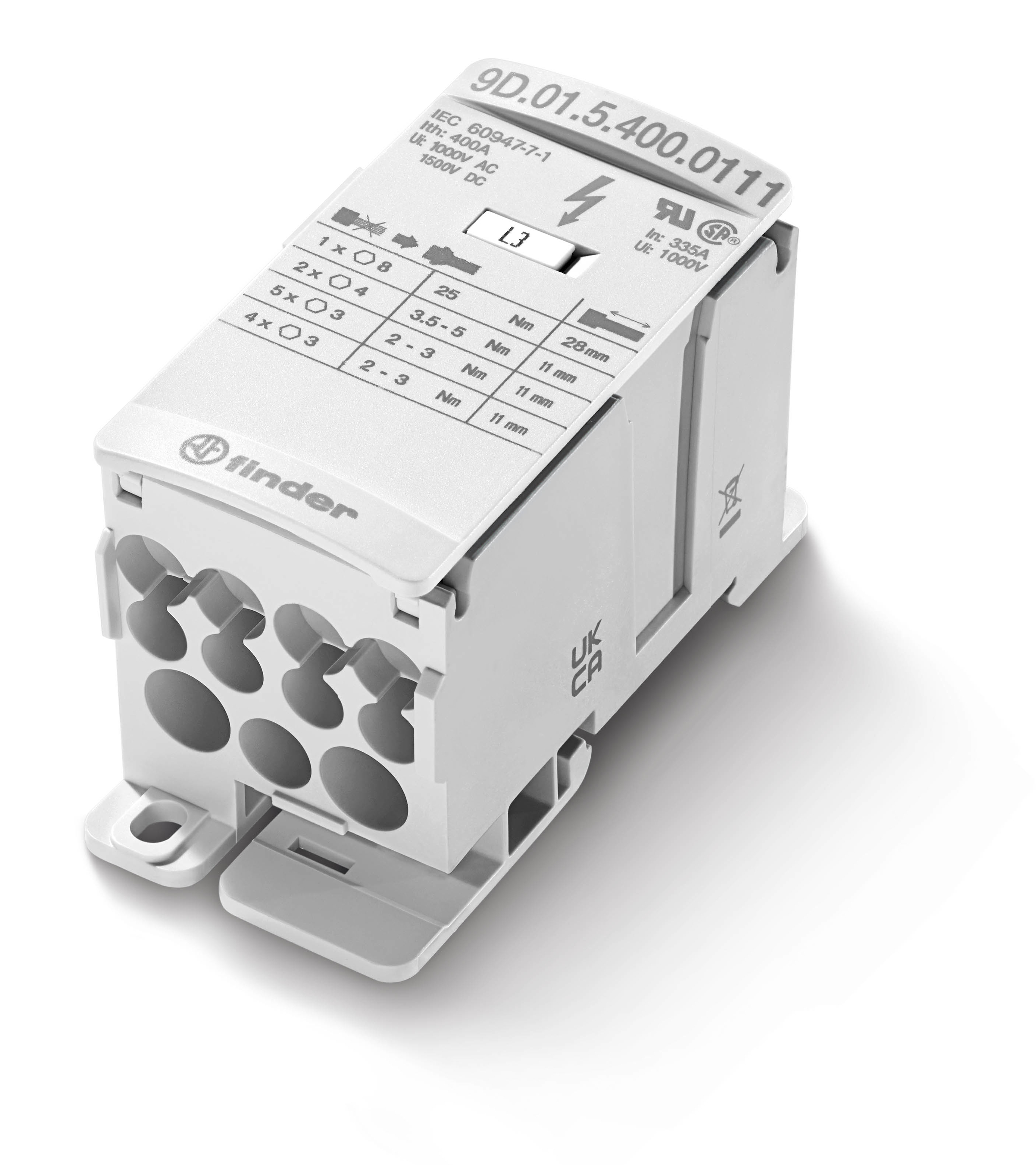 Finder 9D0154000111 Fővezetéki leágazó kapocs, 400A