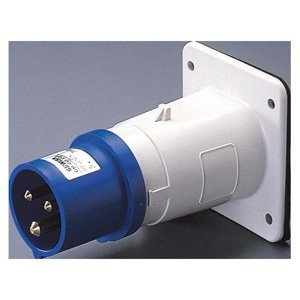 Gewiss Beépíthető süllyesztett egyenes csatlakozódugó - IP44 - 2P+E 16A 200-250V 50/60HZ - Kék - 6H - Csavaros vezetékbekötésű termékfotó