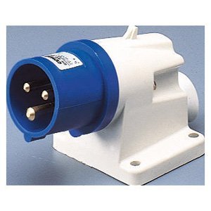 Gewiss 90° felületre szerelhető csatlakozódugó (bemenet) - IP44 - 2P+E 32A 200-250V 50/60HZ - Kék - 6H - Csavaros vezetékbekötésű termékfotó