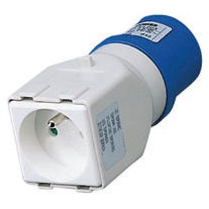 Gewiss System adapter - Háztartási ÉS ipari használatra IP44 - Csatlakozó-aljzat 2P+E 16A 230V ac 50/60HZ - 1 csatlakozó dugó 2P+E 16A francia szabvány termékfotó