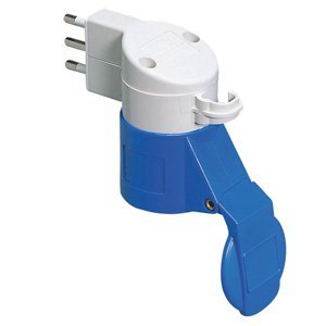 Gewiss System adapter - Háztartási ÉS ipari használatra IP44 - Csatlakozó dugó 2P+E 16A 250V ac S17 50/60HZ - Csatlakozó-aljzat 2P+E 16A 230V ac termékfotó