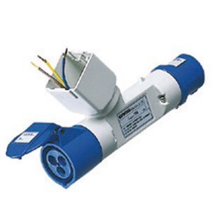 Gewiss Csatlakozó-elosztó adapter IP44 - 2 system modulhoz - Csatlakozó-dugó 2P+E 16A 230V ac 50/60HZ - 1 csatlakozó-aljzat 2P+E 16A 230V ac termékfotó