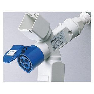 Gewiss Csatlakozó-elosztó adapter IP44 - Kábelhez ÉS csatlakozó-dugóhoz - 2+2 system modul + 1 csatlakozó-aljzat 2P+E 16A 230V ac termékfotó