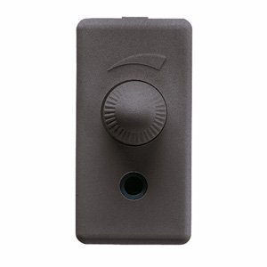 Gewiss Elektronikus szabályozógomb - REZISZTÍV/INDUKTÍV fogyasztókhoz - Forgókapcs. - 1 modul - System black