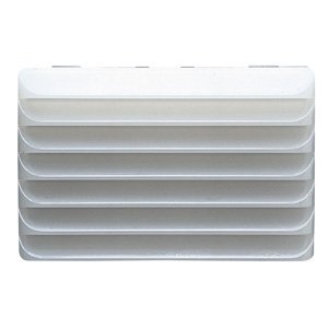Gewiss Lépcső megvilágító lámpa sima búrával - 12/24V - Opál - 3 modul - System white