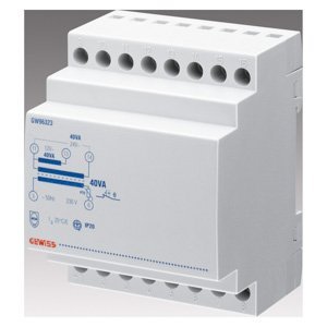 Gewiss Biztonsági transzformátor - 15VA 230V/12+12=24V