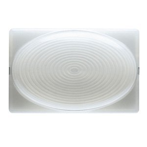 Gewiss Lépcső megvilágító lámpa domború búrával - 12/24V - Opál - 3 modul - System white