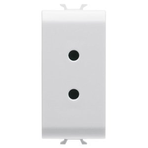 Gewiss SELV csatlakozó-aljzat - 2P 6A 24V - 1 modulos - Szatén fehér - CHORUSMART