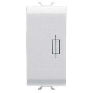 Gewiss Olvadóbiztosító foglalat - 250V AC 16A - 1 modulos - Szatén fehér - CHORUSMART termékfotó