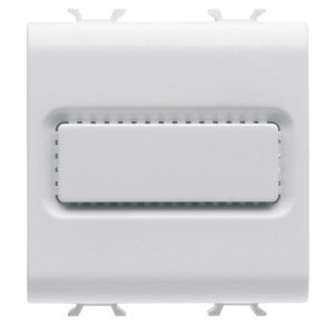 Gewiss Három szólamú csengő 3 független bemenettel - 12V AC/DC 6VA 80 db 1 méter távolságnál - 2 modulos - Szatén fehér - CHORUSMART