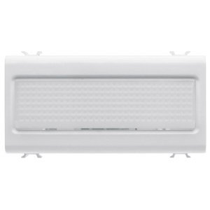 Gewiss Lépcső megvilágító lámpa - 12V AC/DC / 230 V AC 50/60 hz - Opál - 4 modulos - Szatén fehér - CHORUSMART
