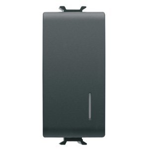 Gewiss Hívórelé 12V AC/DC - 1P 1NO/NC 12V - 1 modulos - Szatén fekete - CHORUSMART