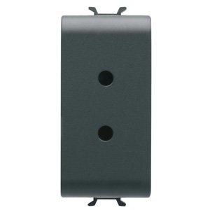 Gewiss SELV csatlakozó-aljzat - 2P 6A 24V - 1 modulos - Szatén fekete - CHORUSMART termékfotó