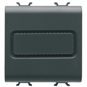 Gewiss Három szólamú csengő 3 független bemenettel - 12V AC/DC 6VA 80 db 1 méter távolságnál - 2 modulos - Szatén fekete - CHORUSMART