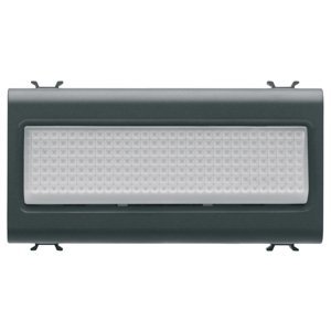 Gewiss Vészvilágító lámpa (autonóm) - 230 V AC 50/60Hz 1h - 4 modulos - Szatén fekete - CHORUSMART