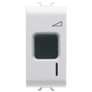 Gewiss Elektronikus szabályozó berendezés - Nyomógomb - 230 V AC 50/60Hz - Rezisztív 60- 500W / induktív 60-500VA - 1 modulos - Szatén fehér - CHORUSMART