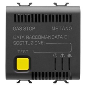 Gewiss Metán gáz érzékelő - 12V AC/DC - 2 modulos - Szatén fekete – CHORUSMART termékfotó