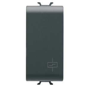 Gewiss Reteszelő relé 230 V AC 50/60Hz - 1P 10AX 250V AC - 1 modulos - Szatén fekete - CHORUSMART