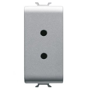 Gewiss SELV csatlakozó-aljzat - 2P 6A 24V - 1 modulos - Titánium - CHORUSMART termékfotó