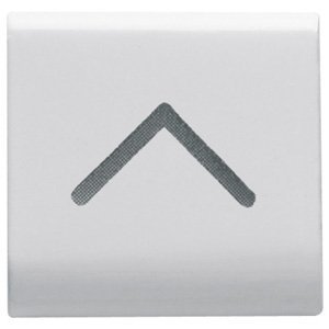 Gewiss Cserélhető kapcsológomb - 22X22MM - Függőleges nyíl szimbólummal - Fényes fehér - CHORUSMART