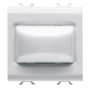 Gewiss Domború jelzőlámpa - 12V AC/DC / 230 V AC 50/60 hz - Opál - 2 modulos - Szatén fehér - CHORUSMART