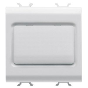 Gewiss Lépcső megvilágító lámpa - 12V AC/DC / 230 V AC 50/60 hz - Opál - 2 modulos - Szatén fehér - CHORUSMART