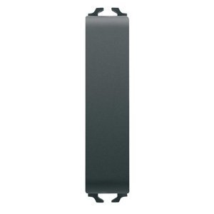 Gewiss Nyomógomb 1P 250V AC - NO 10A - 1/2 modulos - Szatén fekete - CHORUSMART